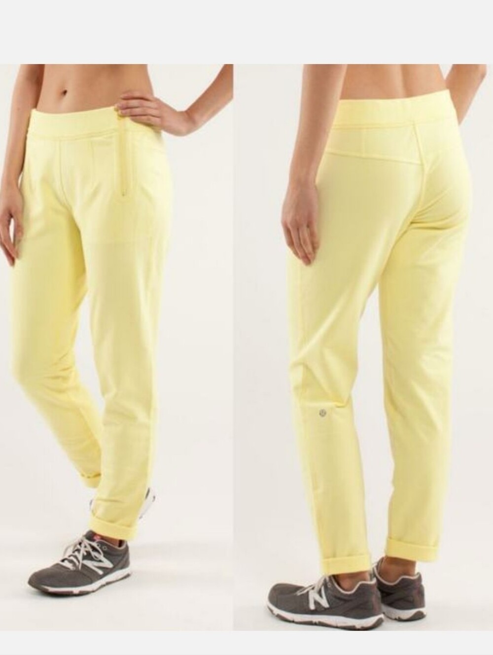 lululemon Rejuvenate Yellow Sweatpants